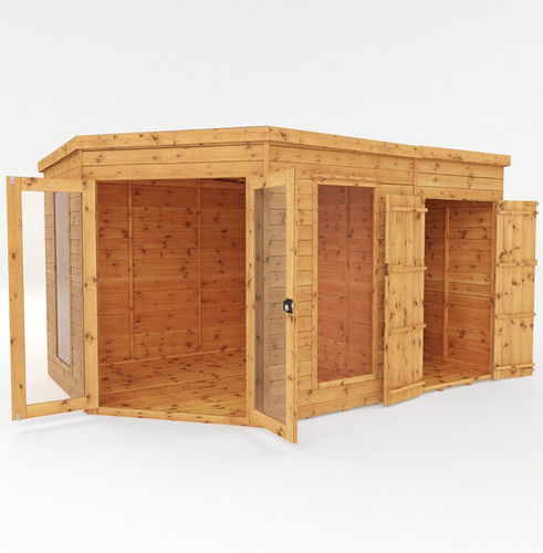 Corner summerhouse side - corner, shed