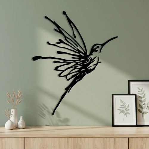 Metal hummingbird wall art - hummingbird,