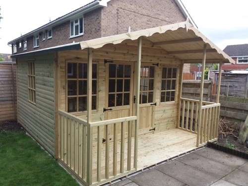 12x12 apex timber summer house - 12x12,