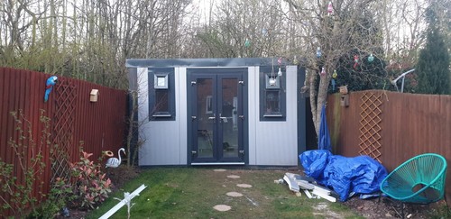 Insulated garden room shed - insulated,