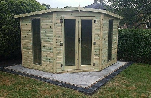 10x10 corner house summerhouse - 10x10,