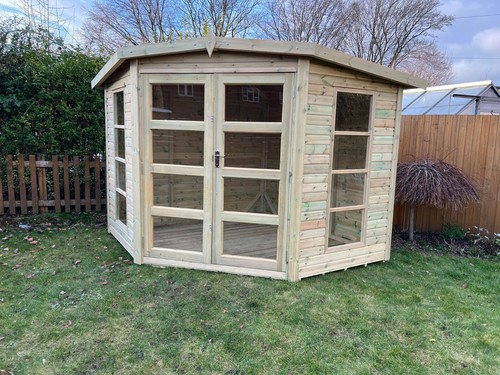 10x10 corner house summerhouse - corner,