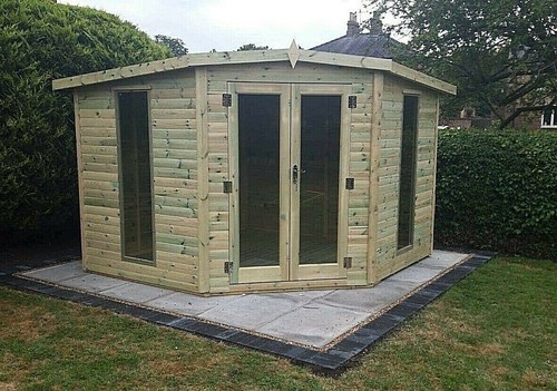 9x9 corner house summerhouse - house,